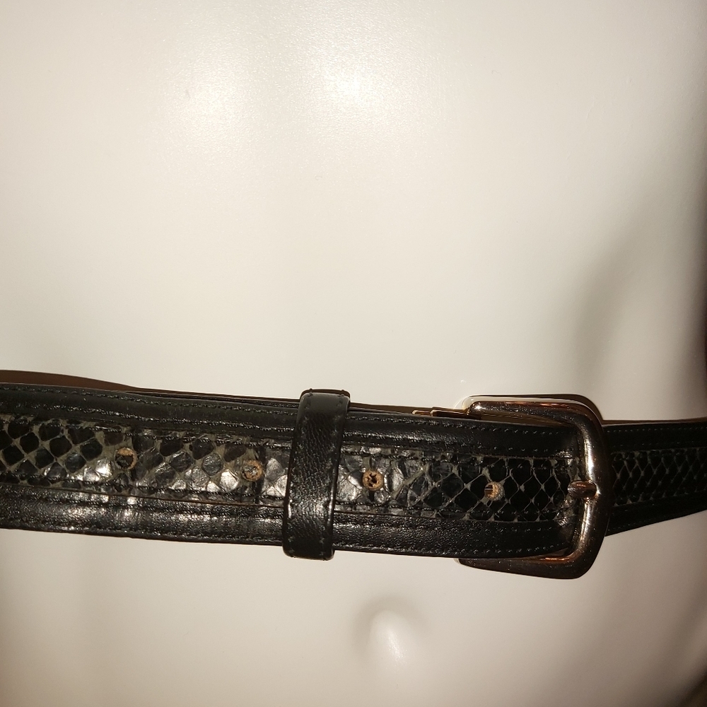 L'Aiglon Snakeskin Belt